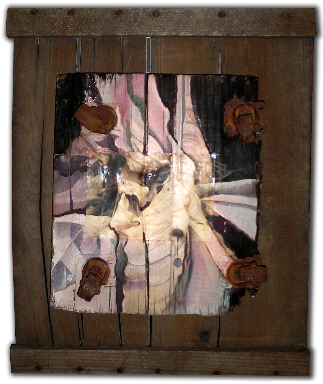 Intuitive Oil & Mixed Media on Canvas by Clairvoyant Intuitive Artist Joanna Whitney