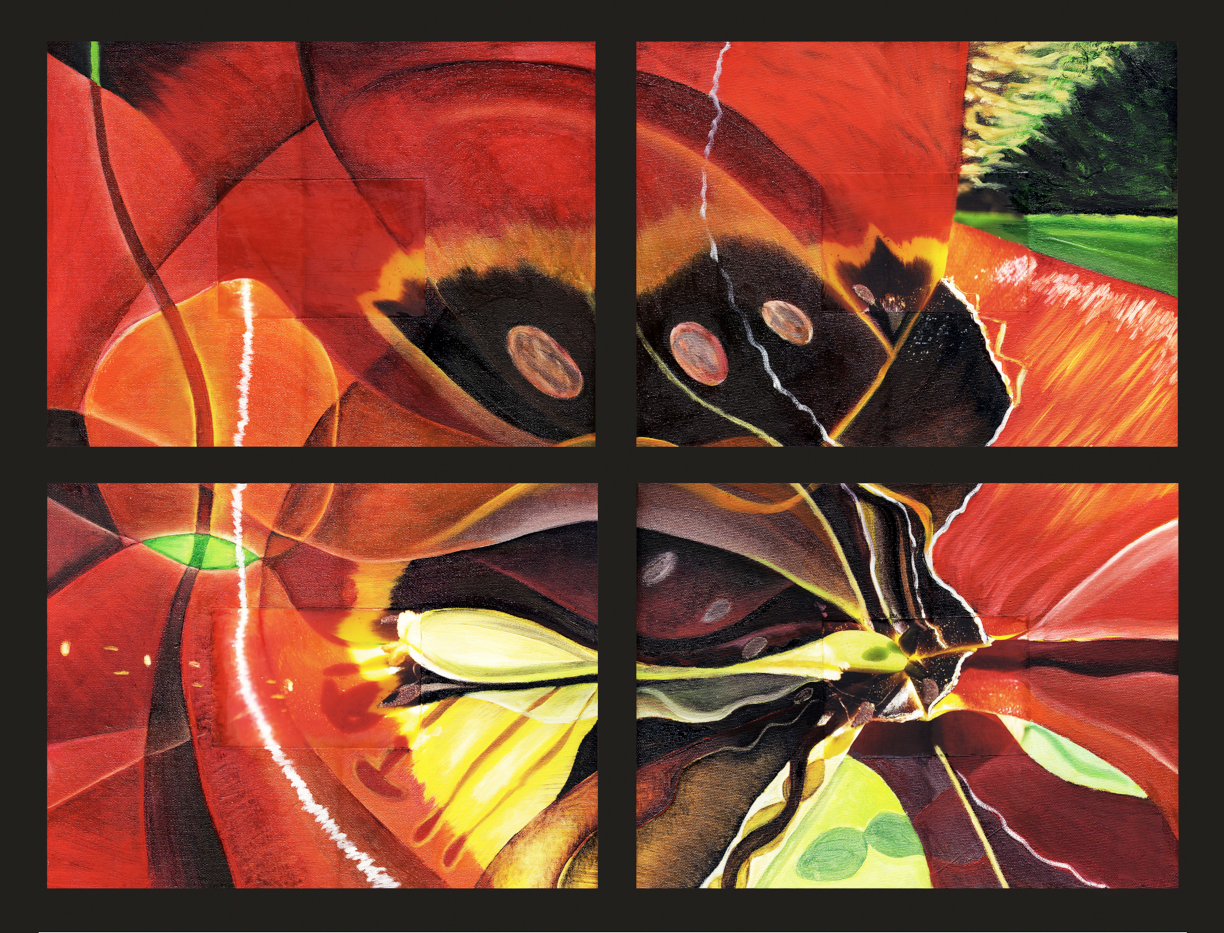 Intuitive Oil & Mixed Media on Canvas by Clairvoyant Intuitive Artist Joanna Whitney