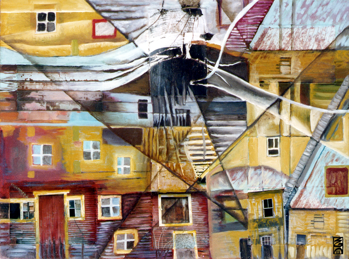 Intuitive Oil & Mixed Media on Canvas by Clairvoyant Intuitive Artist Joanna Whitney