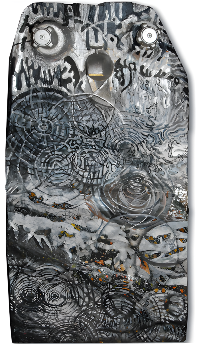 Intuitive Oil & Mixed Media Painting by Clairvoyant Intuitive Artist Joanna Whitney