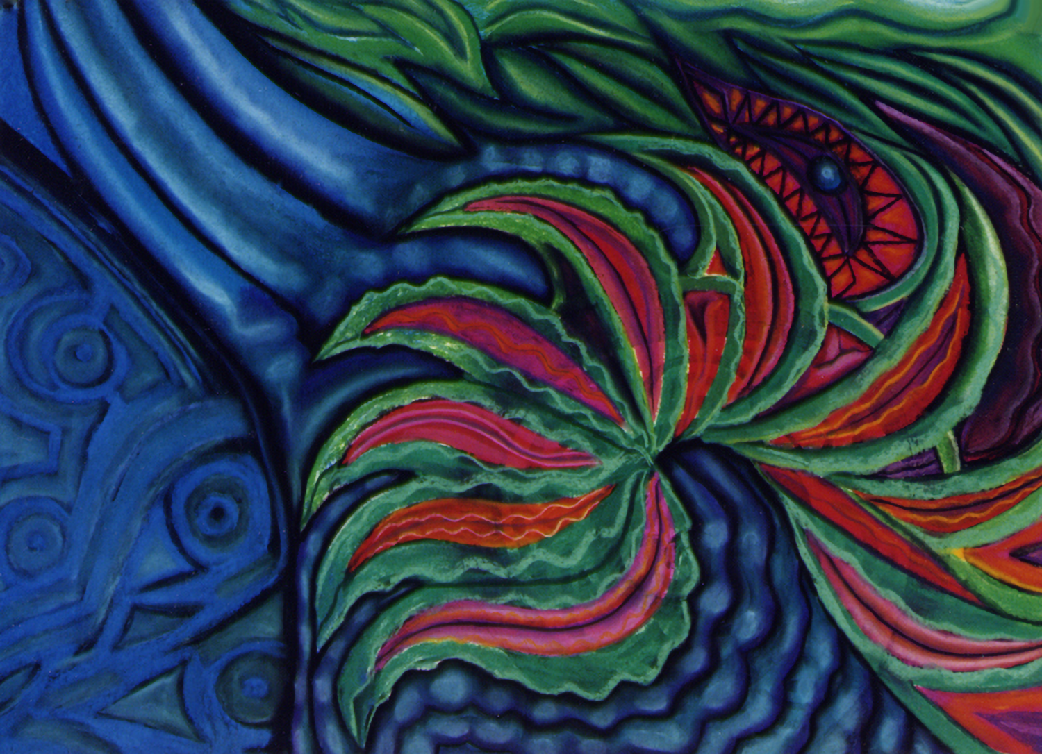 Intuitive Pastel Art FAWE 9 by Clairvoyant Intuitive Artist Joanna Whitney