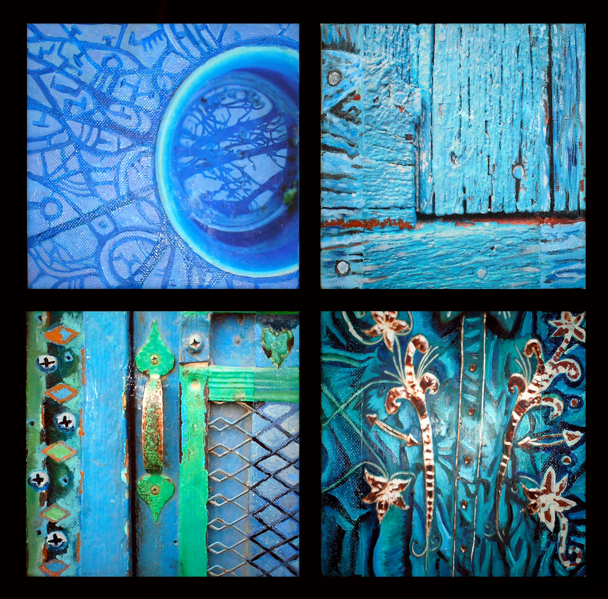 Intuitive Oil & Mixed Media on Canvas by Clairvoyant Intuitive Artist Joanna Whitney