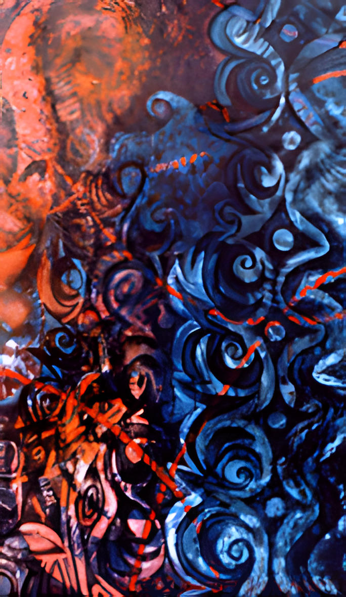 Memory, Intuitive Oil & Mixed Media on Canvas by Clairvoyant Intuitive Artist Joanna Whitney