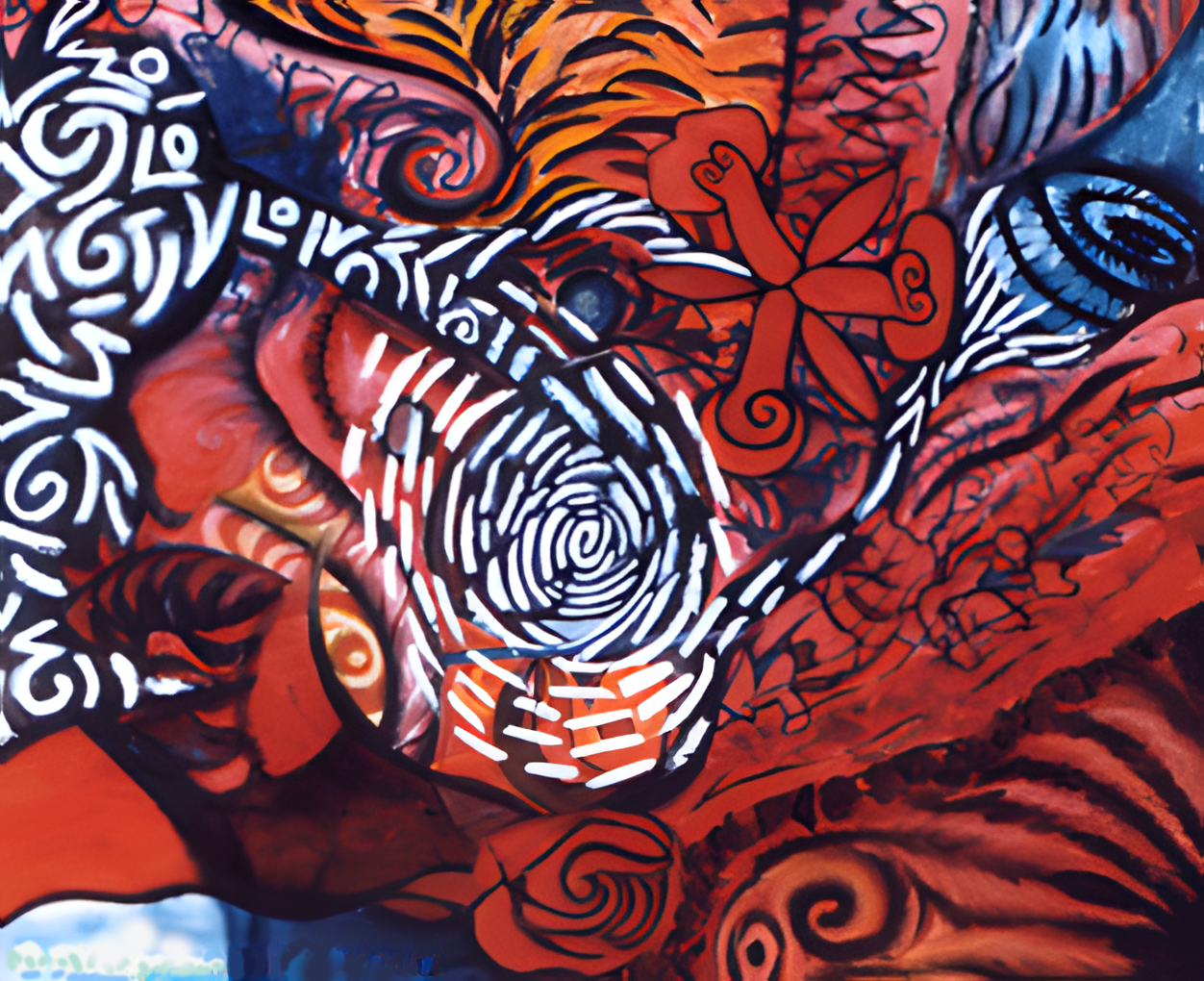 Transformation, Intuitive Oil & Mixed Media on Canvas by Clairvoyant Intuitive Artist Joanna Whitney